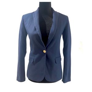 # 19 ZARA BASIC Nave Blue Suit Jacket Blazer Sz Small